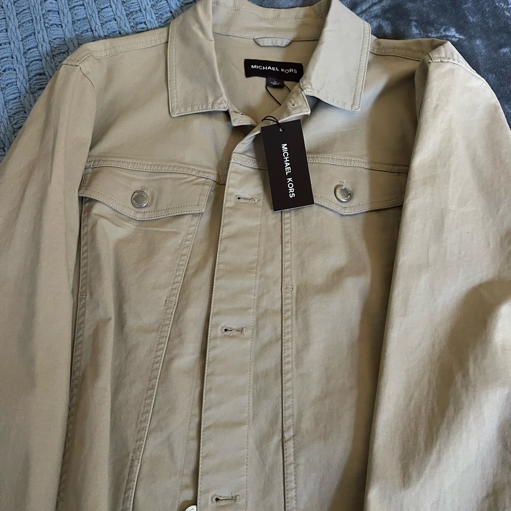 Michael Kors Men's Beige Shirt Jacket